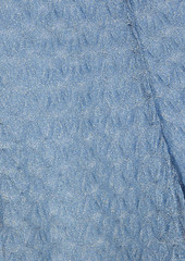 Missoni - Cutout metallic crochet-knit halterneck jumpsuit - Blue - IT 44
