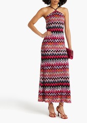 Missoni - Cutout metallic crochet-knit maxi dress - Pink - IT 48