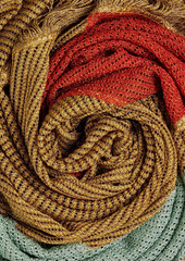 Missoni - Fringed metallic crochet-knit scarf - Yellow - OneSize