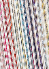 Missoni - Fringed striped metallic crochet-knit halterneck top - Multicolor - L