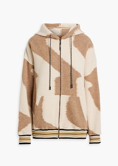 Missoni - Intarsia wool hooded track jacket - Neutral - L