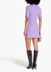 Missoni - Jacquard-knit cotton-blend mini dress - Purple - IT 38