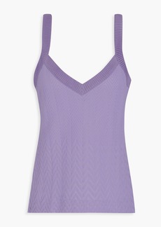 Missoni - Jacquard-knit cotton-blend tank - Purple - IT 44