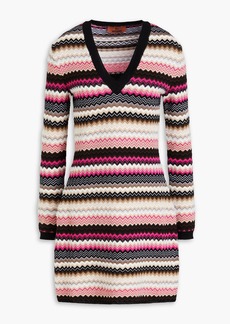 Missoni - Jacquard-knit mini dress - Black - IT 40