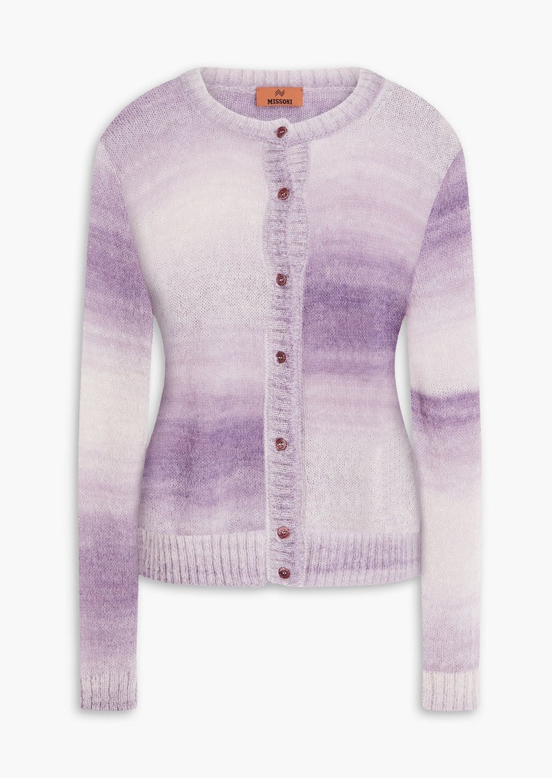 Missoni - Dégradé knitted cardigan - Purple - IT 36