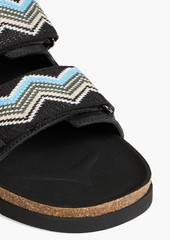 Missoni - Leather and crochet-knit sandals - Black - EU 41
