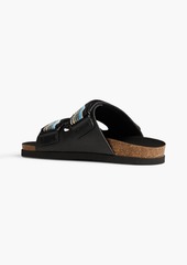 Missoni - Leather and crochet-knit sandals - Black - EU 41