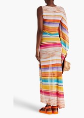 Missoni - Mare asymmetric striped knitted coverup - Orange - M