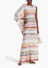 Missoni - Mare one-sleeve draped crochet-knit maxi dress - Yellow - L