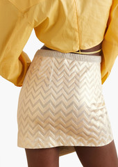 Missoni - Metallic cotton-blend crochet-knit mini skirt - Metallic - IT 36