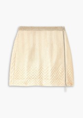 Missoni - Metallic cotton-blend crochet-knit mini skirt - Metallic - IT 36