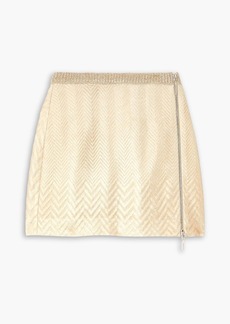 Missoni - Metallic cotton-blend crochet-knit mini skirt - Metallic - IT 38
