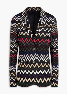 Missoni - Metallic crochet-knit blazer - Black - IT 36