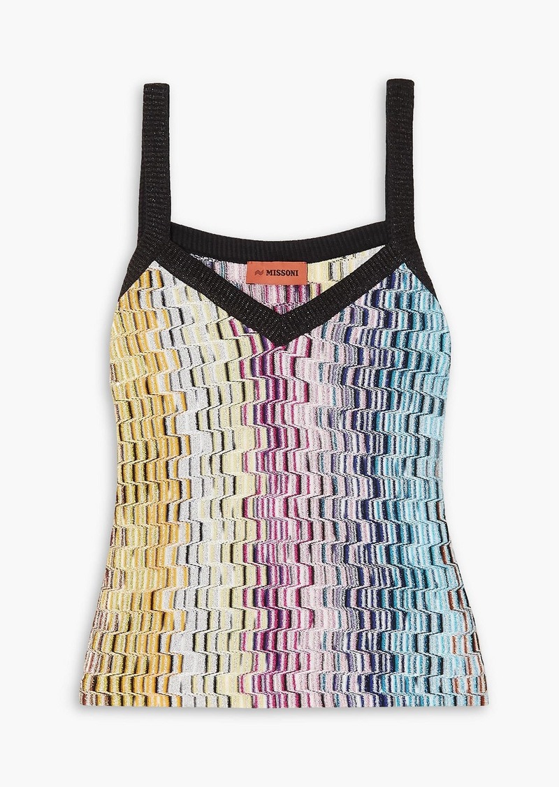 Missoni - Metallic crochet-knit camisole - Multicolor - IT 40