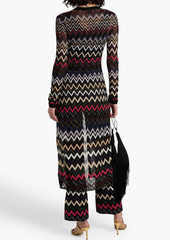 Missoni - Metallic crochet-knit cardigan - Black - IT 40
