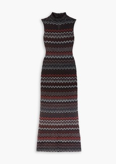 Missoni - Metallic crochet-knit maxi dress - Black - IT 42