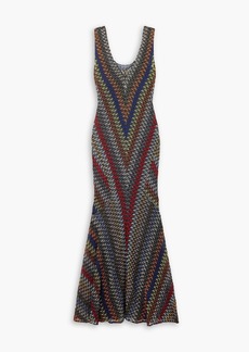 Missoni - Metallic crochet-knit maxi dress - Black - IT 44