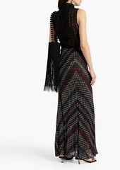 Missoni - Metallic crochet-knit maxi skirt - Black - IT 38
