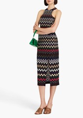 Missoni - Metallic crochet-knit midi dress - Black - IT 38