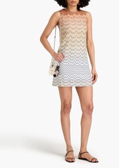 Missoni - Metallic crochet-knit mini dress - Neutral - IT 36