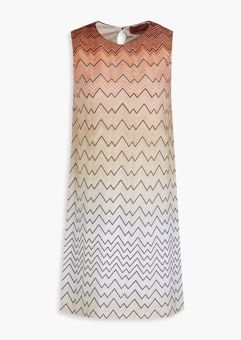 Missoni - Metallic crochet-knit mini dress - Neutral - IT 42