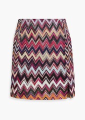 Missoni - Metallic crochet-knit mini skirt - Pink - IT 42