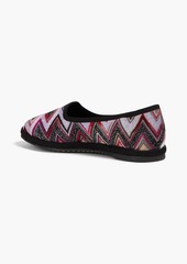 Missoni - Metallic crochet-knit slippers - Black - EU 35