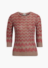Missoni - Metallic crochet-knit sweater - Pink - S