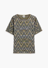 Missoni - Metallic crochet-knit top - Yellow - M