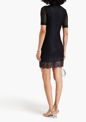 Missoni - Metallic crochet-knit wool-blend mini dress - Black - IT 38