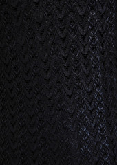 Missoni - Metallic crochet-knit wool-blend mini dress - Black - IT 38