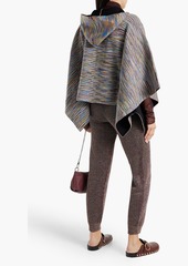Missoni - Metallic crochet-knit wool-blend track pants - Purple - IT 42