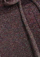 Missoni - Metallic crochet-knit wool-blend track pants - Purple - IT 42