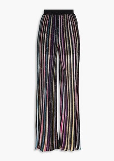Missoni - Metallic sequined crochet-knit wide-leg pants - Black - IT 38
