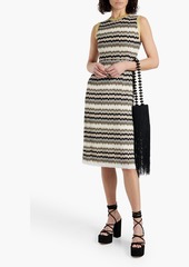 Missoni - Metallic striped crochet-knit dress - Metallic - IT 38