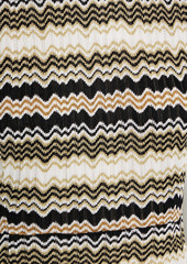 Missoni - Metallic striped crochet-knit dress - Metallic - IT 38