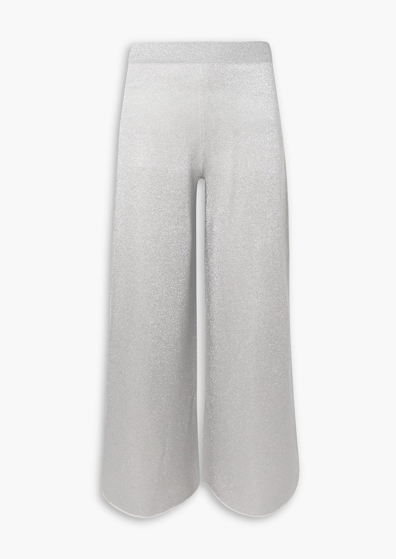 Missoni - Metallic wool-blend wide-leg pants - Metallic - IT 40