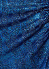 Missoni - One-shoulder metallic crochet-knit coverup - Blue - IT 38