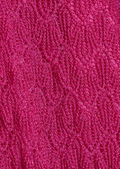 Missoni - Oversized metallic crochet-knit kaftan - Pink - S