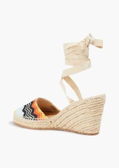 Missoni - Printed canvas wedge espadrilles - Multicolor - EU 40