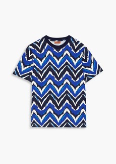 Missoni - Printed cotton-jersey T-shirt - Blue - XXS