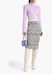 Missoni - Ruffled crochet-knit cotton-blend skirt - White - IT 38