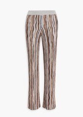 Missoni - Sequin-embellished crochet-knit straight-leg pants - Brown - IT 38