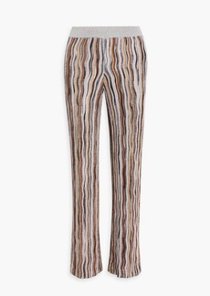 Missoni - Sequin-embellished crochet-knit straight-leg pants - Brown - IT 36