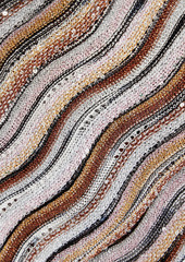 Missoni - Sequin-embellished crochet-knit halterneck top - Brown - IT 42