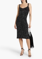 Missoni - Sequin-embellished crochet-knit midi dress - Black - IT 38
