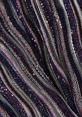 Missoni - Sequined metallic crochet-knit mini dress - Purple - IT 40