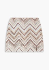 Missoni - Sequined crochet-knit mini skirt - Neutral - IT 40