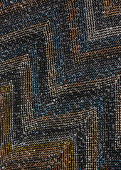 Missoni - Sequin-embellished crochet-knit turtleneck mini dress - Blue - IT 40