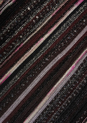 Missoni - Sequin-embellished metallic crochet-knit maxi dress - Black - IT 40